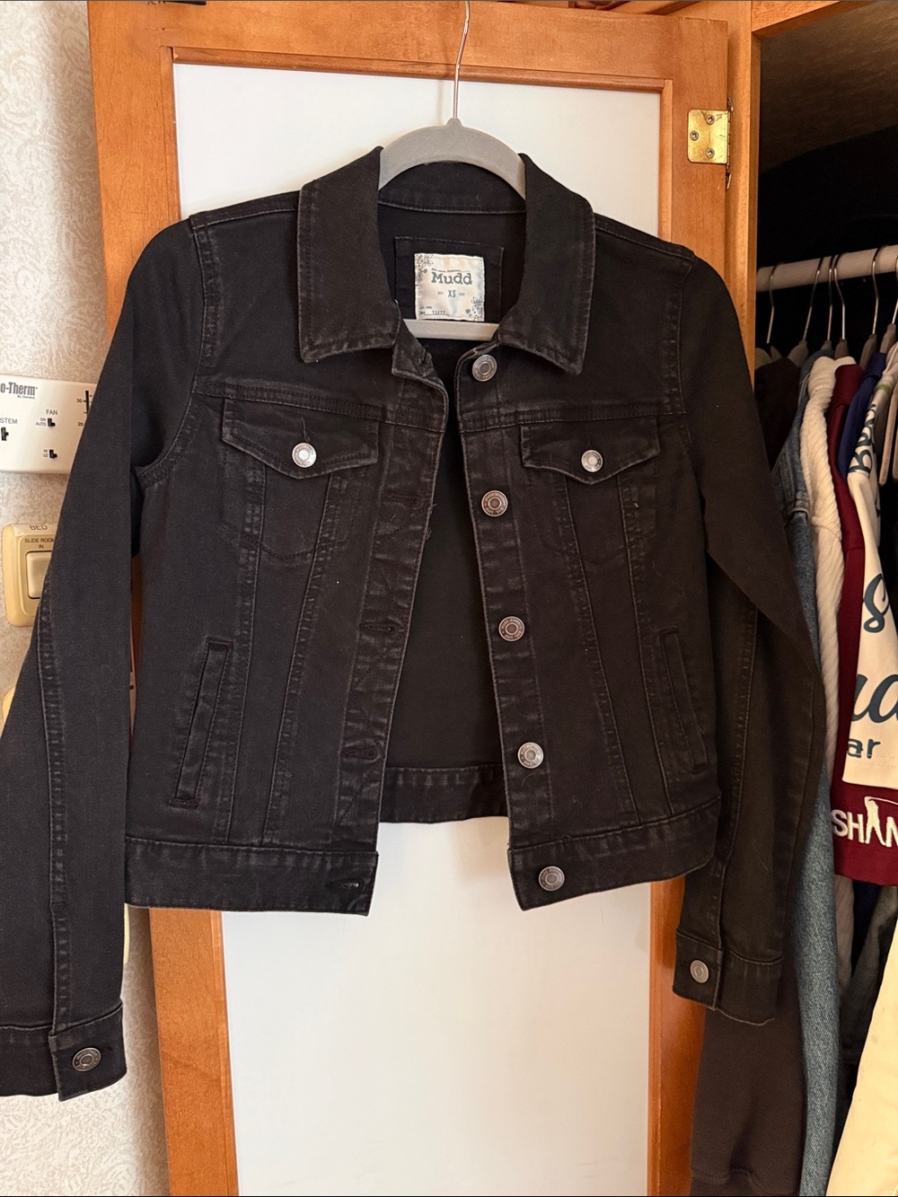 Mudd Black Washed Denim Jacket